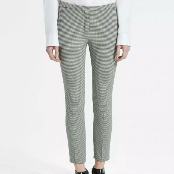 Theory black & white houndstooth classic skinny hi rise dress pants - Picture 4 of 14